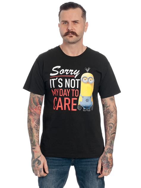 Minions I Dont Care T Shirt Black Napo Webshop