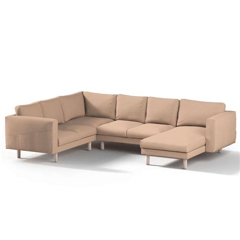 Sollte ein anderes maß von nöten sein, so lässt sich auch dieses in fünf verschiedenen farben bestellen. Norsborg Bezug für 5-Sitzer Ecksofa mit Recamiere, beige ...