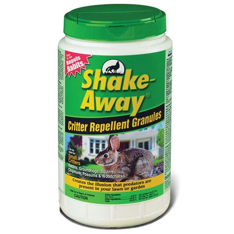 Diatomaceous earth, natural borax ant poison, and others. Shake Away Fox Urine Granules Rodent Repellant (5-Pounds ...