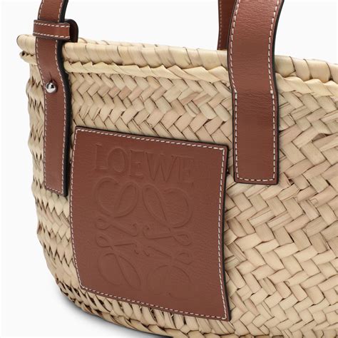 Loewe Natural Straw And Leather Bag Thedoublef