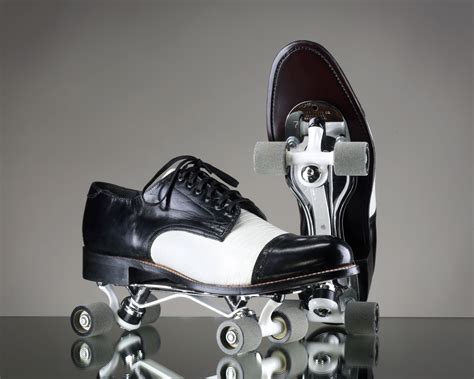 Black And White Sliders These Skates Were Custom Built From A Vintage