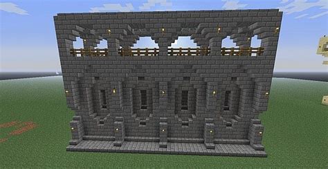 Blacksmith's shop, bakery, church, town hall, inn and warehouse. Wall designs Minecraft Project | Minecraft castle, Minecraft castle blueprints, Minecraft wall