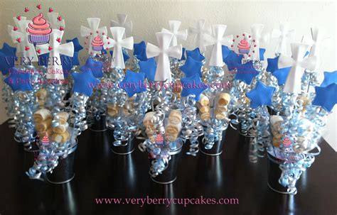 See more ideas about christening, christening centerpieces, baptism party. Veryberry Cupcakes: BOY BAPTISM EVA FOAM CENTERPIECES