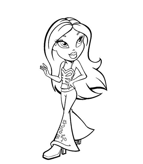 Bratz Coloring Pages Free Download Free Printable Coloring