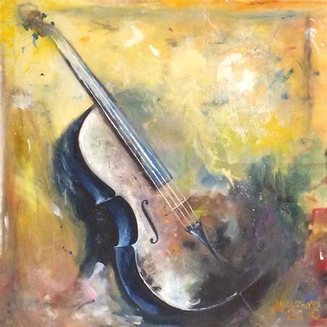 Cello Painting By Yevgeny Milanov Artmajeur