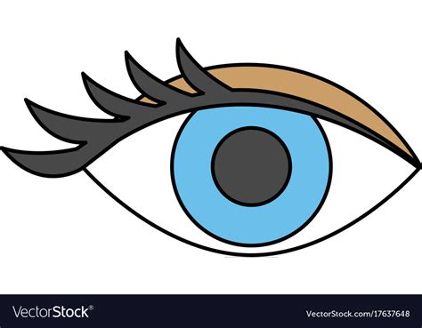 Single Eye Icon Image Royalty Free Vector Image