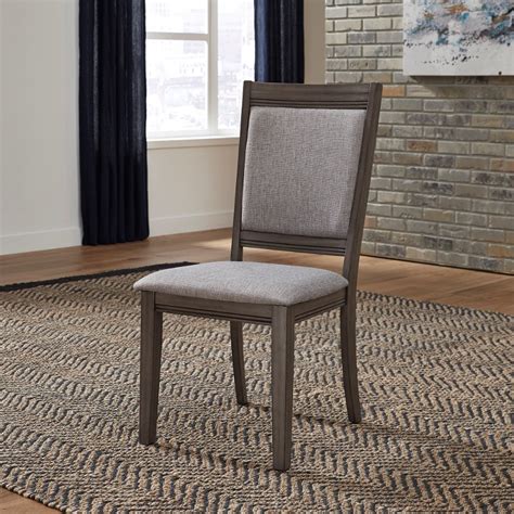 Removable seat deck for easy cleaning vented seat cushion for breathability contract grade cushion for longevity moisture barrier standard on. Gray Upholstered Dining Room Chair - Tanners Creek ...