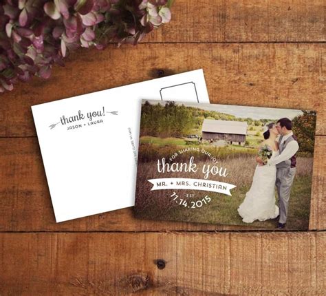 Thank You Card Wedding Thank You Wedding Thank You Card Thank You