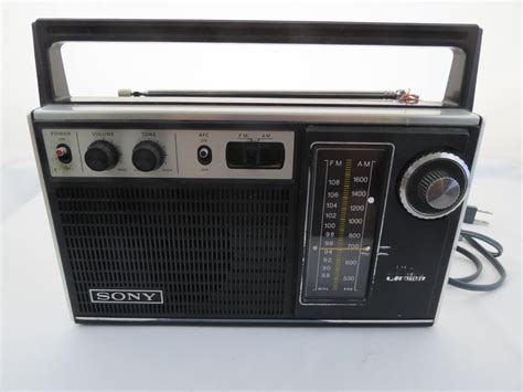 Vintage Sony Tfm 7250w Amfm Transistor Radio 1973 Works Fine For Sale