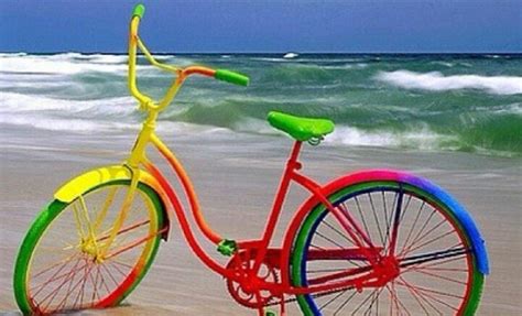 Rainbow Bike ~ This Is So Cool Bikes Pinterest