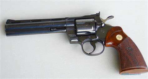 Colt Python Blue 6 Inch Barrel 357 Magnum Scope For Sale