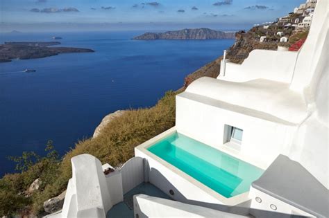 Holiday Villa In Santorini Greece Two Cave Houses With Private Pool