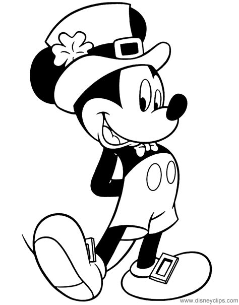Luck of the irish leprechaun. Mickey Mouse Coloring Pages 5 | Disney's World of Wonders