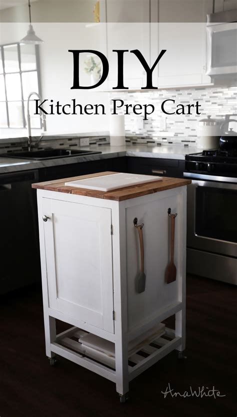 Add extra storage & counter space to your kitchen. HOW TO: Small Kitchen Island Prep Cart with Compost | Ana ...