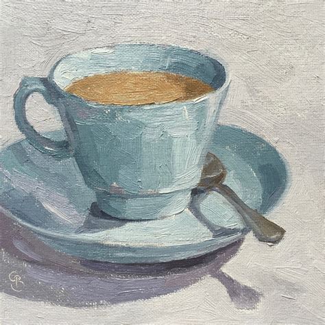 Clare Bowen Artist 61 Cup Of Tea 6x6