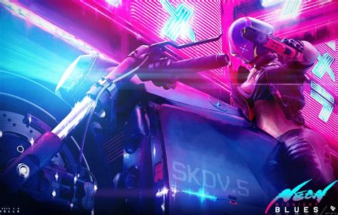 Neon Motorcycle Wallpapers Wallpaper Cave