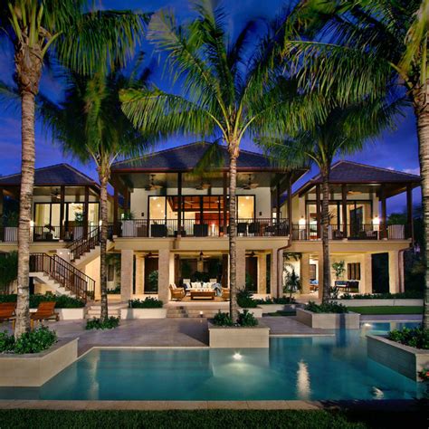 Captiva House Tropical Exterior Miami By K2 Design Group Inc
