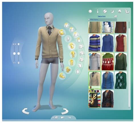 Unlocked Male Beige Cardigan By Menaceman44 At Mod The