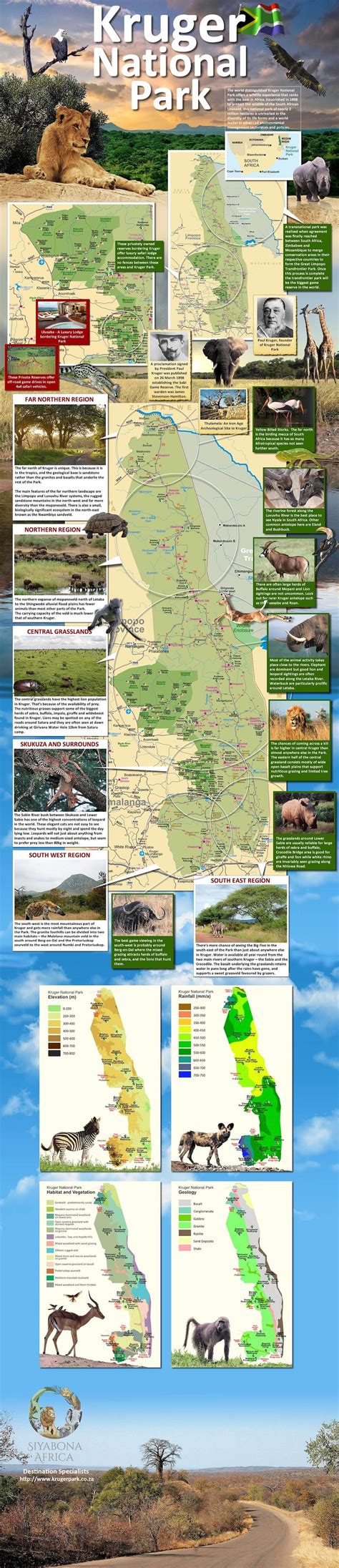 Detailed Map Of Kruger National Park
