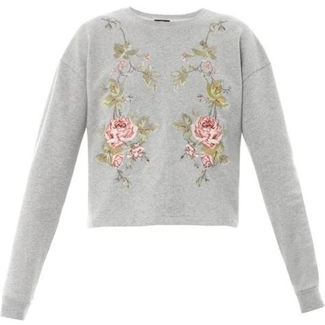 Mcq Alexander Mcqueen Embroidered Sweater 7180 Rub Liked On Polyvore