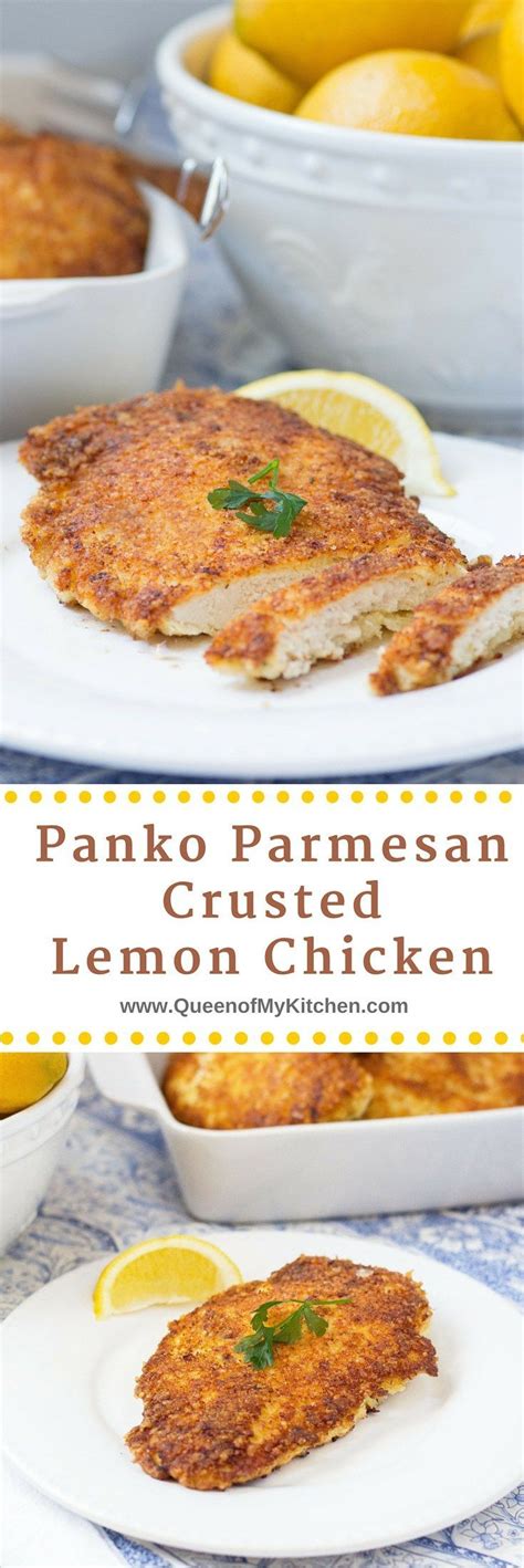 This shake 'n bake recipe is so easy, you can make more at one time without taking extra time out to do so. Panko Parmesan Crusted Lemon Chicken | Recipe | Food recipes, Chicken recipes, Lemon chicken