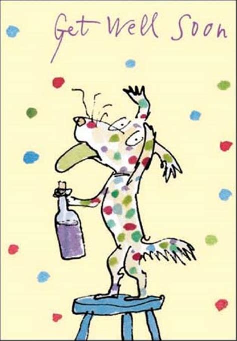 Quentin Blake Get Well Soon Greeting Card Cards Love Kates