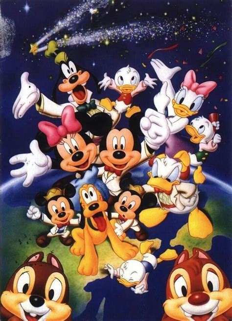 The Disney Gang Disney Posters Mickey Mouse Pictures Disney Art