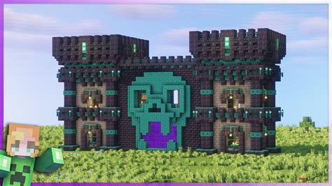 【minecraft How To Build 9】nether Fortress Base Tutorial Youtube