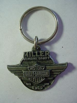 Vintage Miller Genuine Draft Harley Davidson Th Year Anniversary Key