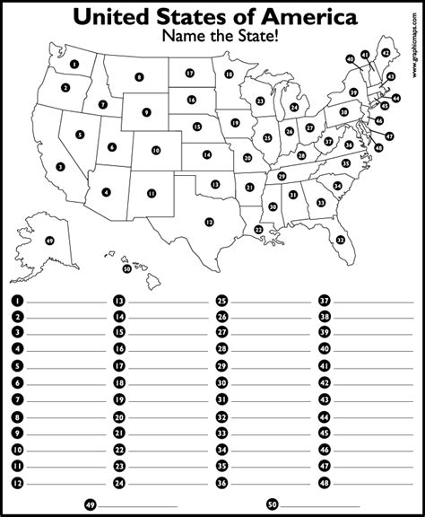 50 States And Capitals Worksheet For Kids Kids Pinterest 50
