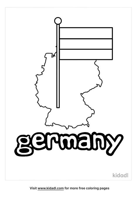 Free German Flag Coloring Page Coloring Page Printables Kidadl