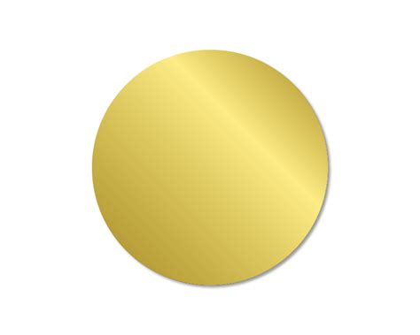 Plain Metallic Gold Dot 43mm School Merit Stickers