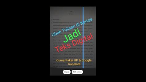 Cara Cepat Copy Paste And Translate Tulisan Dari Buku Cetak Kertas Ke Format Teks Digital File