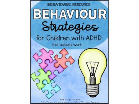 Adhd Supporting Children With Adhd Teaching Resources