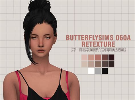 Aveira S Sims 4 Butterflysims Hair 180 Retexture 70 Colors With