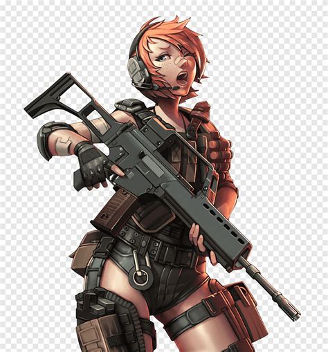 Soldier Woman Female Military Anime Soldier People Army Png Pngegg