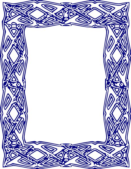 Blue Border 2 Clip Art At Vector Clip Art Online Royalty
