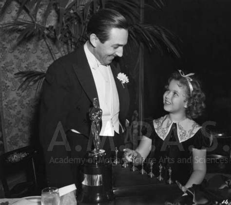 Walt Disney And Shirley Temple At The 1938 11th Academy Awards