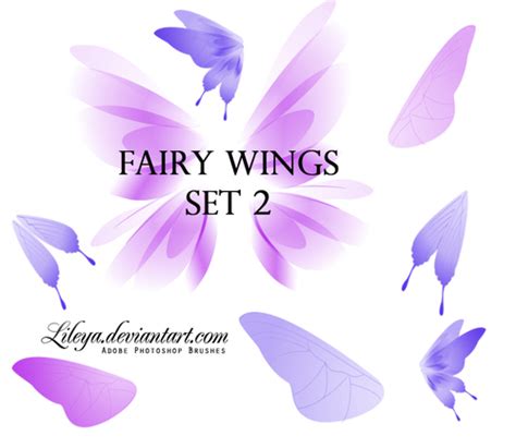 Fairy Wings Photoshop Brushes Free Download