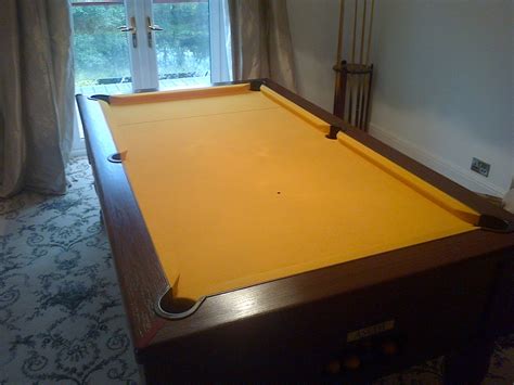Pool Table Fitted With Gold Cloth Pool Deck Plans Pool Table Deck Plans