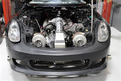 Infiniti G35 With 1500 A Horsepower Twin Turbo V8 Engine Swap Depot