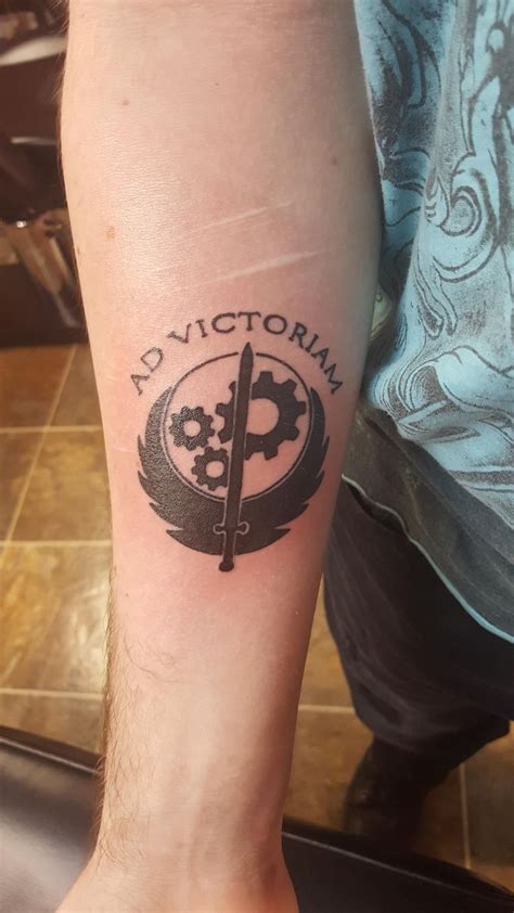 Decided To Get A Fallout Tattoo Representing My Favorite Faction