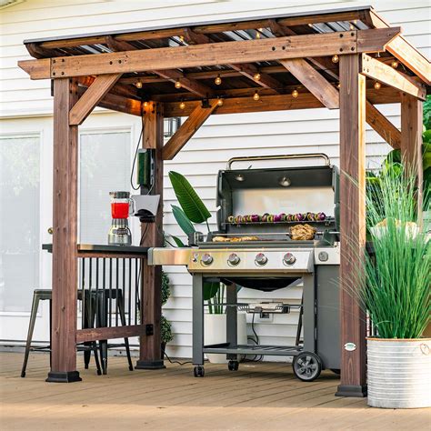 Backyard Discovery Saxony Cedar Grill Gazebo Sam S Club In 2021