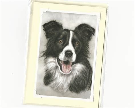 Handmade Border Collie Card And T In One Blank Or With Etsy