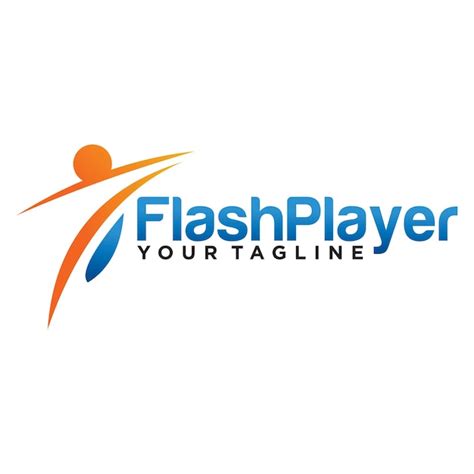 Premium Vector Flash Player Logo Template Design Isolated