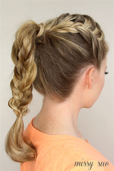 Double french braids with curly extensions. Fun Braids for Bad Hair Days - Outfit Ideas HQ
