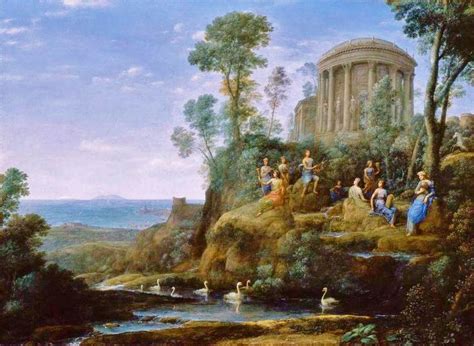 1680 Apollo And The Muses On Mount Parnassus Claude Lorrain 1600
