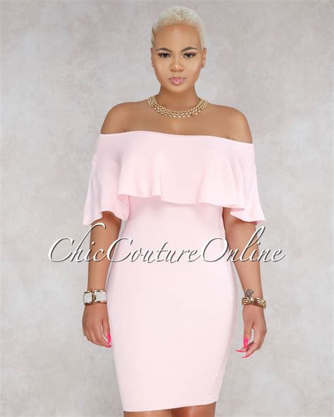 Light Pink Off The Shoulder Dress Dresses Images 2022