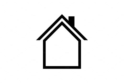 House Icon Vector Simple Flat Logo Technology Illustrations