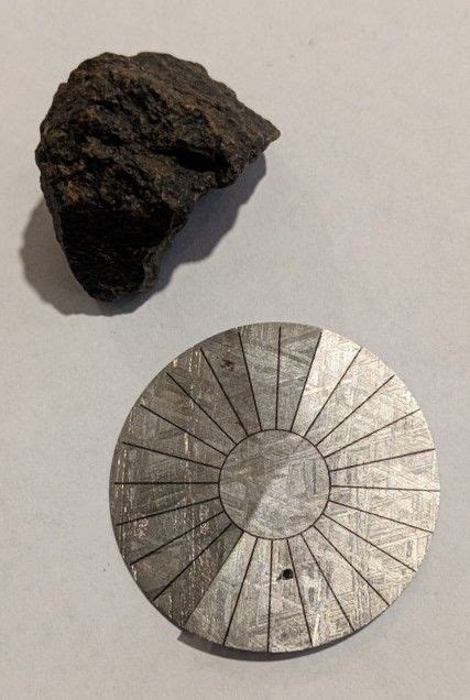 Meteorite Set Round Shaped Muonionalusta Iva Iron Meteorite Nwa